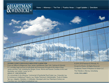 Tablet Screenshot of hartmanwinnicki.com
